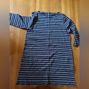 Nautical Garnet Hill Cotton Dress Size 18, in black and white, NWOT